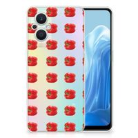 OPPO Reno8 Lite Siliconen Case Paprika Red