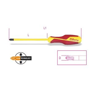 Beta 1279MQ/F Schroevendraaiers voor Pozidriv®-Supadriv® schroeven - 012790418 012790418