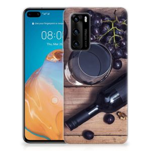 Huawei P40 Siliconen Case Wijn