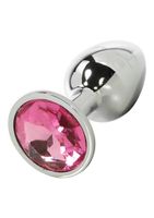 Bejeweled Stainless Steel Plug - Pink - thumbnail