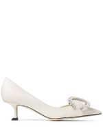 Jimmy Choo escarpins Melva Dorsay 50 mm en cuir - Tons neutres - thumbnail