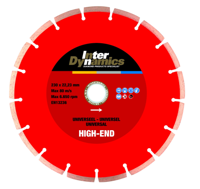 InterDynamics 143180 High-End Diamantdoorslijpschijf 180 x 22,23 x 2,4mm universeel