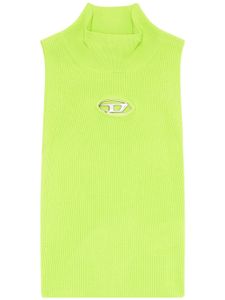 Diesel M-Onervax logo-plaque mock-neck top - Vert