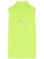 Diesel M-Onervax logo-plaque mock-neck top - Vert - thumbnail