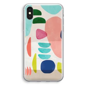 Bold Rounded Shapes: iPhone X Transparant Hoesje