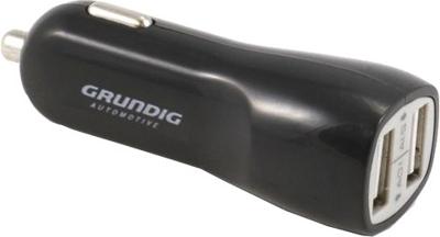 Grundig autolader USB 12/24 Volt 1/2,1 Ampère zwart Grundig autolader USB 12/24 Volt 1/2,1 Ampère zwart