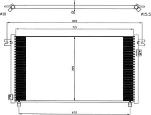 Condensor, airconditioning 35574