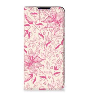 Xiaomi Redmi 9 Smart Cover Pink Flowers