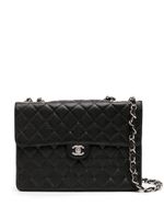 CHANEL Pre-Owned sac porté épaule Classic Flap Jumbo à rabat (2002) - Noir