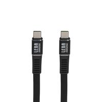 Leba Innovation USB-oplaadkabel USB-C® stekker, USB-C® stekker 1,20 m zwart NCABLE-LE-UC-UC-1.2M