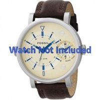 Horlogeband Fossil FS4338 Leder Bruin 24mm - thumbnail