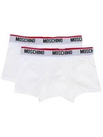 Moschino lot de deux boxers à logo - Blanc