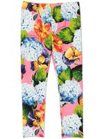 Dolce & Gabbana Kids legging à fleurs - Rose