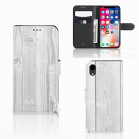 Apple iPhone Xr Book Style Case White Wood - thumbnail