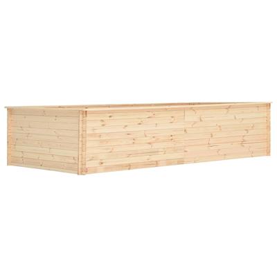vidaXL Plantenbak verhoogd 19 mm 450x150x80,5 cm grenenhout vidaXL Plantenbak verhoogd 19 mm 450x150x80,5 cm grenenhout