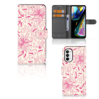 Motorola Moto G52 | Moto G82 Hoesje Pink Flowers - thumbnail