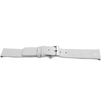 Horlogeband Universeel J520 Leder Wit 26mm - thumbnail