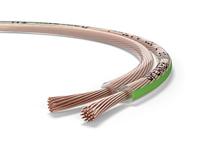 Oehlbach Speaker Wire SP-7 Stereo HI-FI luidsprekerkabel, luidsprekerkabel met OFC, zuurstofvrij koper, 2 x 0,75 mm², mini-spoel, luidsprekerkabel, glashelder, 10 meter