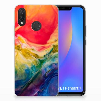 Hoesje maken Huawei P Smart Plus Watercolor Dark Hoesje maken Huawei P Smart Plus Watercolor Dark