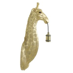 Wandlamp Giraffe goud