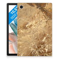 Samsung Galaxy Tab A8 2021/2022 Tablet Back Cover Marmer Creme - thumbnail