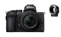Nikon Z 50 compact systeemcamera + NIKKOR Z DX 16-50mm + FTZ adapter - 20,9 MP DX sensor - Grote Z lens vatting voor hoogste kwaliteit beelden - 4K video - VOA050K004