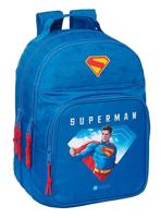 Safta Superman schoolrugzak voor kinderen, ideaal voor kinderen van verschillende leeftijden, comfortabel en veelzijdig, kwaliteit en duurzaamheid, 32 x 15 x 42 cm, Blauw, M, Casual