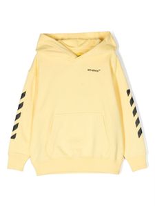 Off-White Kids hoodie à logo imprimé - Jaune