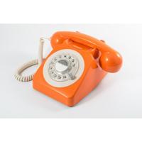 GPO Retro 746ROTARYORA Telefoon met draaischijf klassiek jaren ‘70 ontwerp