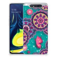 Samsung Galaxy A80 Hoesje maken Cirkels en Vlinders