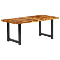 vidaXL Eettafel 180x90x76 cm massief sheeshamhout