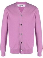 Comme Des Garçons Play cardigan en laine à patch cœur - Violet