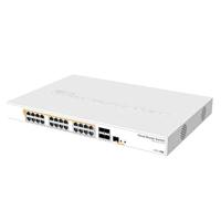 MikroTik 328-24P-4S+RM Cloud Router Switch, CRS328-24P-4S+RM (Cloud Router Switch 800 MHz CPU, 512MB RAM, 24xGigabit LAN (All PoE-out), 4xDDR4-+ Cages, RouterOS L)