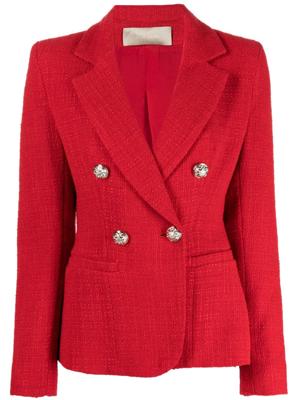 Elie Saab Blazer met dubbele rij knopen - Rood
