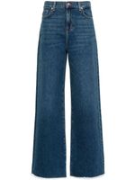 7 For All Mankind jean ample à taille haute - Bleu