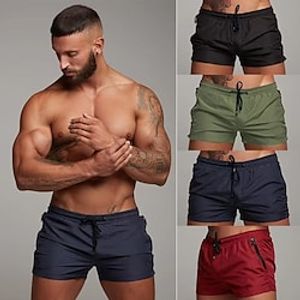 Voor heren Lange zwembroeken Zwemshorts Sneldrogend Lichtgewicht Boardshorts Badpak Trekkoord Met zakken Zwemmen Surfen Strand Watersport Effen Zomer Lightinthebox