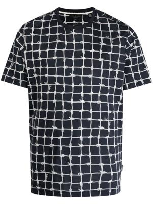 Ted Baker Naidow katoenen T-shirt - Blauw
