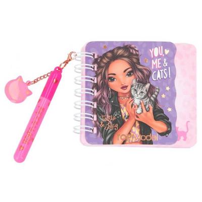 Top Model Notitieboek Leo Love Meisjes 9,2 Cm Paars 2-delig