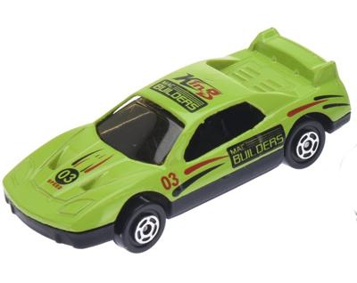 Free and Easy raceauto junior 7,5 cm RVS groen