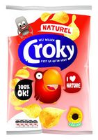 Croky chips Croky Chips Natural 100 Gram 12 Zakken