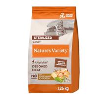 Nature's Variety Selected - Droogvoer voor volwassen katten gesteriliseerd – zonder granen – met kip buiten – 1,25 kg