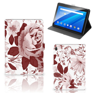 Hoes Lenovo Tab E10 Watercolor Flowers