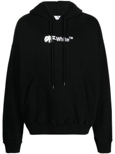 Off-White hoodie Spray Helvetica à logo brodé - Noir