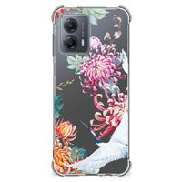 Motorola Moto G53 Case Anti-shock Bird Flowers - thumbnail