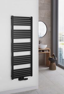 Sapho Grunt radiator 133x50cm 611W zwart mat