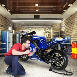 Motorfiets Reparatiestandaard Achterwiel Professionele Motorstandaard Achter met Rubberen Behuizing Zwart