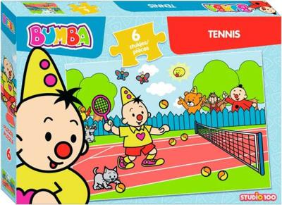 Studio 100 legpuzzel Bumba Tennis 34 cm karton blauw 6 stuks Studio 100 legpuzzel Bumba Tennis 34 cm karton blauw 6 stuks