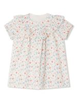 Bonpoint Falbalili floral-print ruffle dress - Blanc