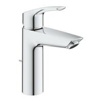 GROHE Eurosmart Wastafelmengkraan - M-Size - metalen hendel - SilkMove StarLight EcoJoy - temperatuurbegrenzer - chroom 23322003