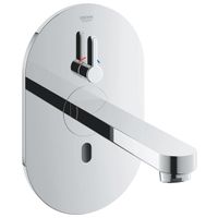 GROHE Eurosmart Cosmopolitan E afbouwdeel v wandkraan met uitloop 17cm met menging met tranformator 230V chroom 36315000